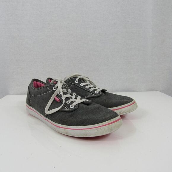 Vans Atwood Size 7 Gray and Pink Low-Top Sneakers Classic Casual Fashion - Picture 1 of 11